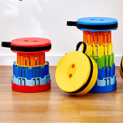 Portable Telescopic Stool: Upgraded Folding Stool With Load Capacity 660LB