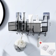 Bathroom Wall Mounted Storage Rack Metal