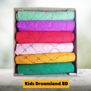 ৬ পিসের বক্স বেবি নকশী কাঁথা ৩২/৩৬ ইঞ্চি সাইজ